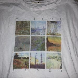 Claude Monet graphic T-shirt from urban outfitters